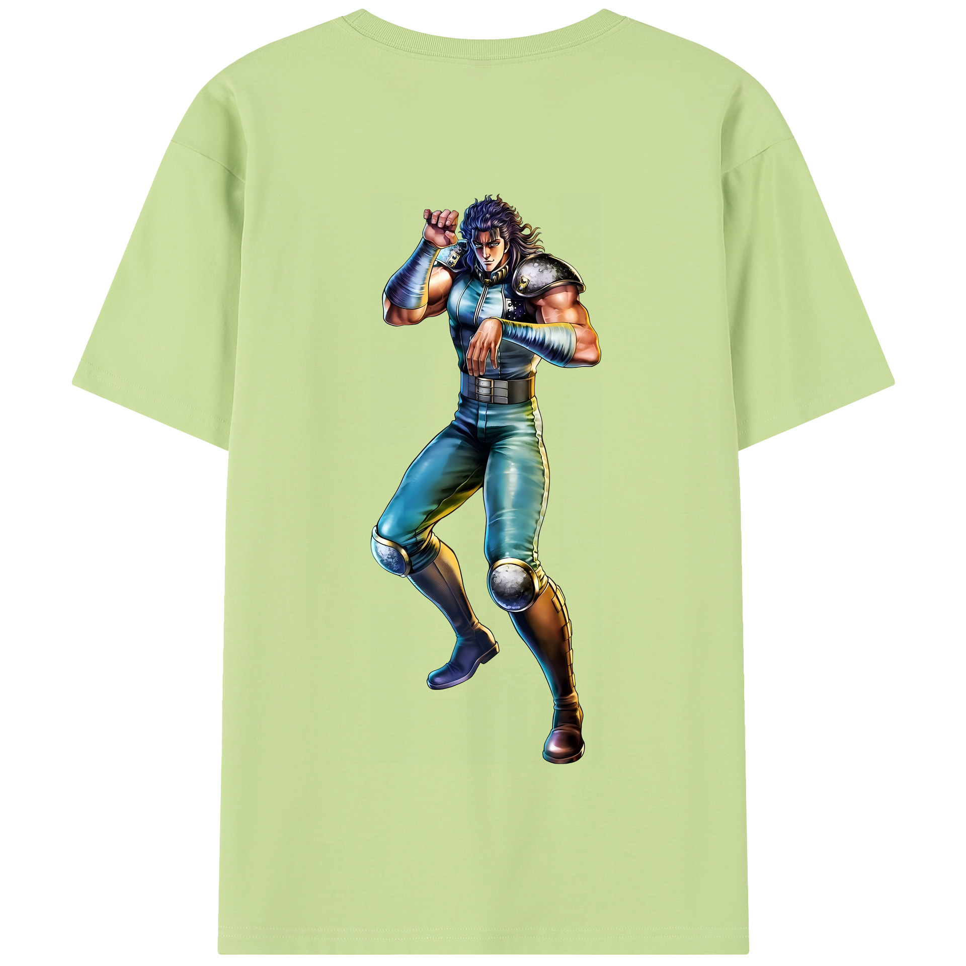 （画像用） 北斗の拳 Fist of the North Star 綿100％半袖Tシャツ（背面プリント）